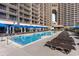 This pool has a ramp entry and lots of lounge chairs ready for your enjoyment at 100 North Beach Blvd. # 506, North Myrtle Beach, SC 29582