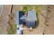 Aerial view showcasing the home's roof, driveway, and surrounding landscape at 113 Cat Tail Bay Dr., Conway, SC 29527