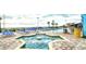 Outdoor pool with an adjacent hot tub and ocean views at 1501 S Ocean Blvd. # 1546, Myrtle Beach, SC 29577