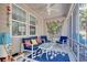 Relaxing screened-in patio featuring comfortable seating with coastal themed decor at 1878 Heritage Loop, Myrtle Beach, SC 29577