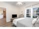 Comfortable bedroom featuring a soft color palette, laminate floors and an abundance of natural light at 2033 Silvercrest Dr. # 21 B, Myrtle Beach, SC 29579