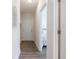 Hallway with wood floors and modern paint leading to a bedroom at 2033 Silvercrest Dr. # 21 B, Myrtle Beach, SC 29579