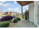 View of the community from a private patio with lush landscaping and ample parking at 2033 Silvercrest Dr. # 21 B, Myrtle Beach, SC 29579