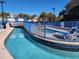 Inviting lazy river with a three-foot depth and a charming lounge chair at 210 Double Eagle Dr. # G1, Myrtle Beach, SC 29575