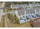 Aerial view of the property featuring its backyard, patio, and proximity to other homes in the neighborhood at 2970 Old Bryan Dr. # A5, Myrtle Beach, SC 29577