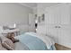 Serene bedroom showcasing a desk, double closets and a plush bed with soft, neutral tones at 3600 White Wing Circle, Myrtle Beach, SC 29579