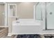 Bathroom with a relaxing soaking tub and separate shower at 4936 Crab Pond Ct. # 201, Myrtle Beach, SC 29579