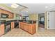 Charming kitchen featuring granite countertops, stainless steel appliances, and an open view to the bedroom at 504 N Ocean Blvd. # 310, Myrtle Beach, SC 29577