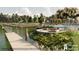Picturesque waterfront amenities with docks, pool, fire pit, and seating for community enjoyment at 523 Oak Landing Dr., Myrtle Beach, SC 29588