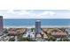 Stunning aerial view of a beachfront condo and the beautiful ocean at 5511 N Ocean Blvd. # 202, Myrtle Beach, SC 29577