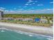 Enjoy beachfront living with this view of condos, beach, and the Atlantic Ocean at 5601 N Ocean Blvd. # E-111, Myrtle Beach, SC 29577