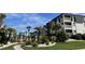 Exterior view of condos with private balconies and lush landscaping in a desirable location at 5601 N Ocean Blvd. # E-111, Myrtle Beach, SC 29577