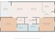 Layout of the home featuring living areas, bedrooms, bathrooms, and kitchen at 601 Hillside Dr. # 4233, North Myrtle Beach, SC 29582