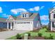 Charming two-story home with a two-car garage, manicured lawn, and pleasing curb appeal at 619 Castle Ct., Myrtle Beach, SC 29579