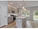 Beautiful kitchen with gray cabinets, backsplash, and stainless steel appliances at 667 Mccorkle Place, Conway, SC 29526