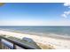 Beautiful ocean and beach view from a private balcony on a sunny day at 6900 N Ocean Blvd. # 1235, Myrtle Beach, SC 29572