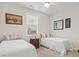 Cozy bedroom featuring two twin beds, neutral walls, and a window with blinds at 799 Mount Gilead Place Dr., Murrells Inlet, SC 29576