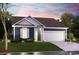Inviting single-Gathering home with a two-car garage, manicured lawn, and beautiful twilight sky at 913 Glengrove Lane, Murrells Inlet, SC 29576