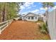 This property features a quaint backyard with full fencing, and a low maintenance yard at 9514 Leeds Circle, Myrtle Beach, SC 29588
