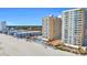 Aerial view showcasing the resort's pool, beach access, and multiple high-rise buildings at 9550 Shore Dr. # 1637/1638, Myrtle Beach, SC 29572
