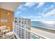 Balcony featuring a white railing and ocean view at 9550 Shore Dr. # 1637/1638, Myrtle Beach, SC 29572