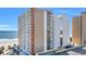 Exterior of condo building featuring private balconies with ocean views at 9550 Shore Dr. # 1637/1638, Myrtle Beach, SC 29572