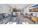 Spacious open living area featuring modern decor with ocean views at 9550 Shore Dr. # 1637/1638, Myrtle Beach, SC 29572