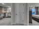 Hallway view with bedroom and living space showing neutral walls and plush carpeting at 971 Laconic Dr., Myrtle Beach, SC 29588