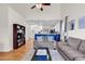Bright living room featuring hardwood floors and an open floor plan with great light at 1547 Harlow Ct., Myrtle Beach, SC 29579