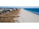 Beautiful, sandy beach featuring nearby homes and clear blue ocean waters at 1581 South Waccamaw Dr. # 304, Garden City Beach, SC 29576