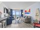 Inviting living room with stylish furniture, light wood floors, and breathtaking ocean views at 2300 N Ocean Blvd. # 1037, Myrtle Beach, SC 29577