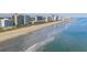 A scenic view of a pristine beach and sparkling ocean stretching along the coastline at 2401 S Ocean Blvd. # 1260, Myrtle Beach, SC 29577