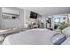 Comfortable bedroom with marble fireplace and ocean view at 2401 S Ocean Blvd. # 1260, Myrtle Beach, SC 29577
