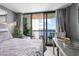 Inviting bedroom with balcony access and views of the ocean at 2401 S Ocean Blvd. # 1260, Myrtle Beach, SC 29577