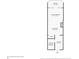 Floor plan showcasing the layout of the primary bathroom, kitchen, living room, bedroom, and balcony at 2401 S Ocean Blvd. # 1260, Myrtle Beach, SC 29577