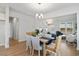 Open dining area with a view into the living room at 2416 Campton Loop, Conway, SC 29527