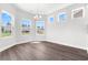 Dining area with lots of windows and hardwood floors at 2443 Campton Loop, Conway, SC 29527