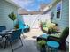 Private patio with stylish outdoor furniture, perfect for entertaining guests at 2476 Blue Crane Circle # 101, Myrtle Beach, SC 29577