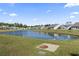 Scenic view of pond and neighborhood from backyard of home at 2476 Blue Crane Circle # 101, Myrtle Beach, SC 29577