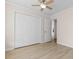 Bedroom featuring vinyl floors, ceiling fan, and an opening into the hall at 2483 Morlynn Dr., Myrtle Beach, SC 29577