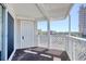 Private balcony area offering a relaxing space with views of the surrounding neighborhood and sky at 300 Shorehaven Dr. # A4, North Myrtle Beach, SC 29582