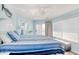 Cozy bedroom featuring a comfortable bed, soft lighting, and a private balcony at 300 Shorehaven Dr. # A4, North Myrtle Beach, SC 29582