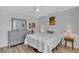 Bedroom features a full bed, ceiling fan and a large dresser with decor at 3557 Chestnut Dr. # 3557, Myrtle Beach, SC 29577