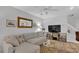 Cozy living room with a comfortable couch, media center, and stylish decor at 3557 Chestnut Dr. # 3557, Myrtle Beach, SC 29577