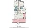 Detailed floor plan showcasing layout with bedrooms, bathrooms, kitchen, living room, and balcony at 3762 Citation Way # 1013, Myrtle Beach, SC 29577