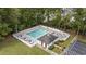 Overhead shot of the community pool and surrounding lounge area at 437 Colonial Trace Dr. # 2C, Longs, SC 29568