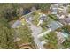 Aerial view of homes showcasing well-manicured lawns in a quiet neighborhood at 481 Morning Glory Ct., Myrtle Beach, SC 29579