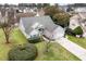Aerial view of a single-Gathering home with well-manicured landscaping at 481 Morning Glory Ct., Myrtle Beach, SC 29579
