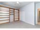 Bedroom showcases built-in shelving and a closet, offering ample storage at 481 Morning Glory Ct., Myrtle Beach, SC 29579