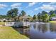 Scenic view of community pond with a gazebo and fountain at 481 Morning Glory Ct., Myrtle Beach, SC 29579